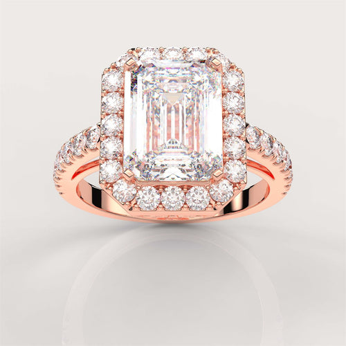 An Enchanting Encircled Engagement Ring with IGI Certified Lab Grown Diamond