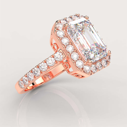 An Enchanting Encircled Engagement Ring with IGI Certified Lab Grown Diamond
