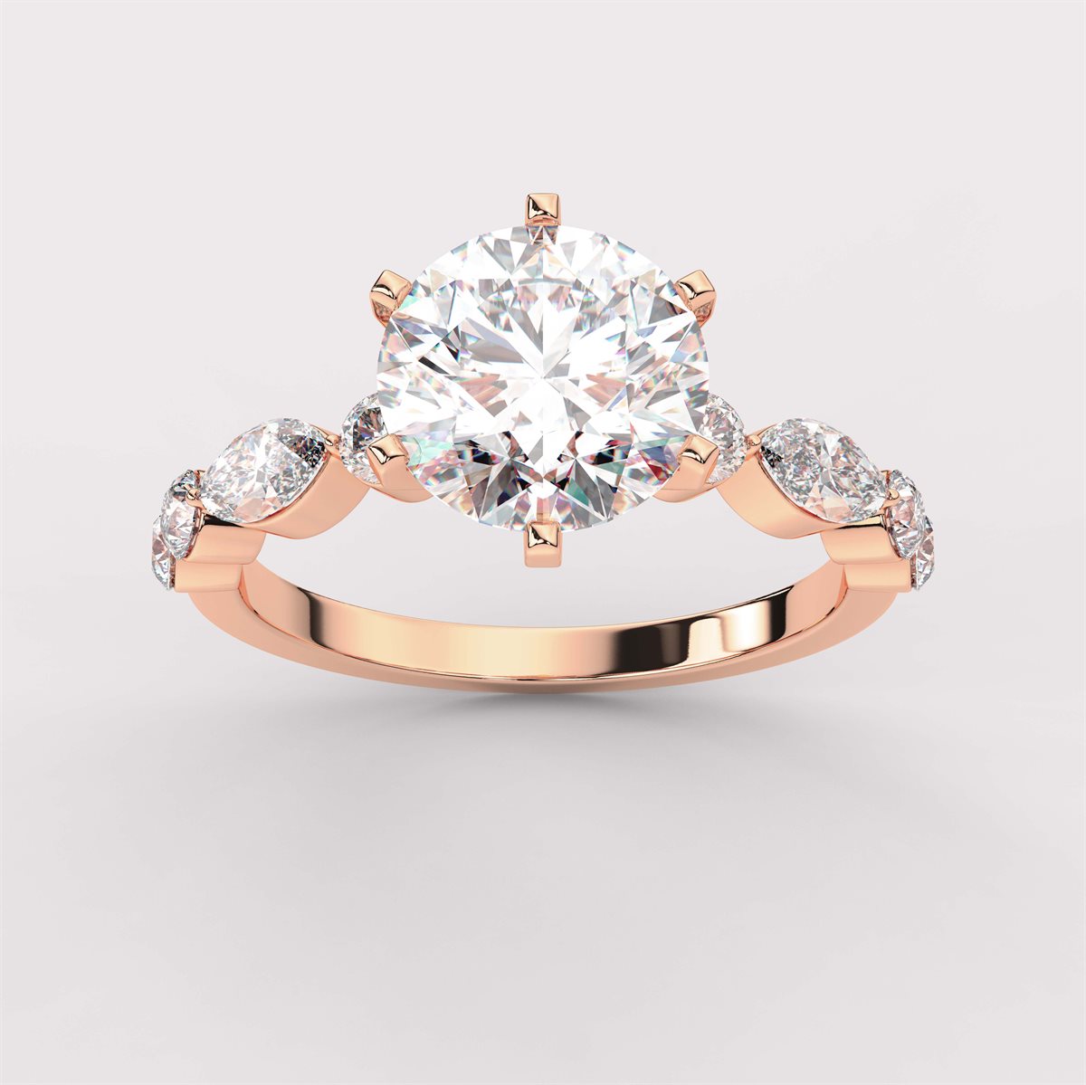 Regal Diamond Engagement Ring with IGI Certified Lab Grown Diamond