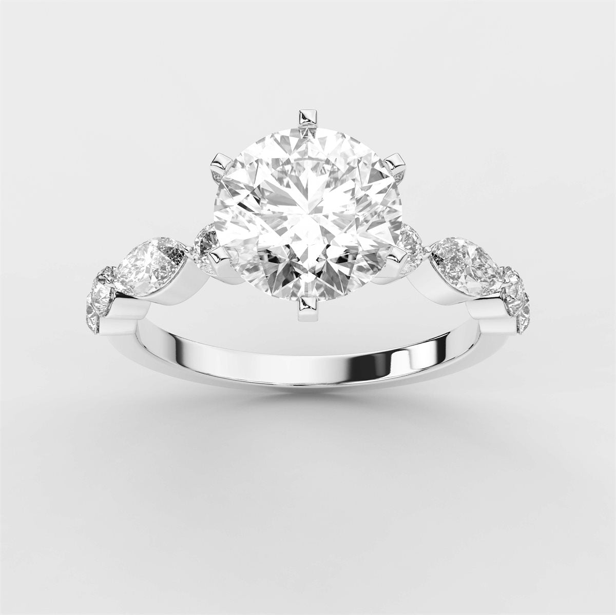 Regal Diamond Engagement Ring with IGI Certified Lab Grown Diamond