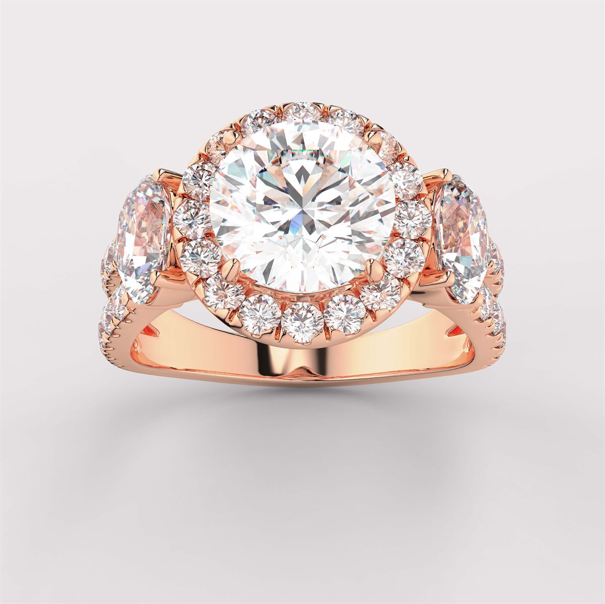 Split Shank Diamond Engagement Ring with IGI Certified Lab Grown Diamond