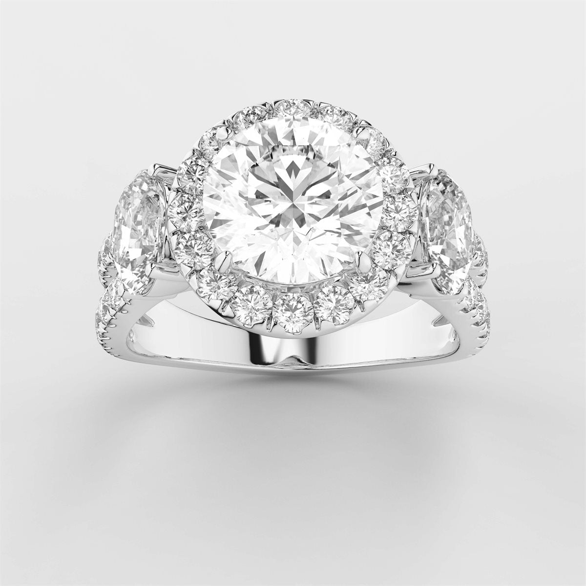 Split Shank Diamond Engagement Ring with IGI Certified Lab Grown Diamond